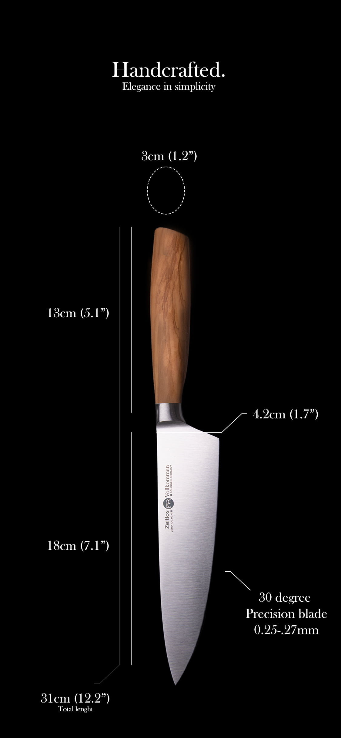 Chef's Knife Specifications