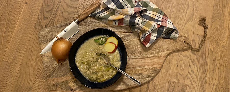 apple leek soup