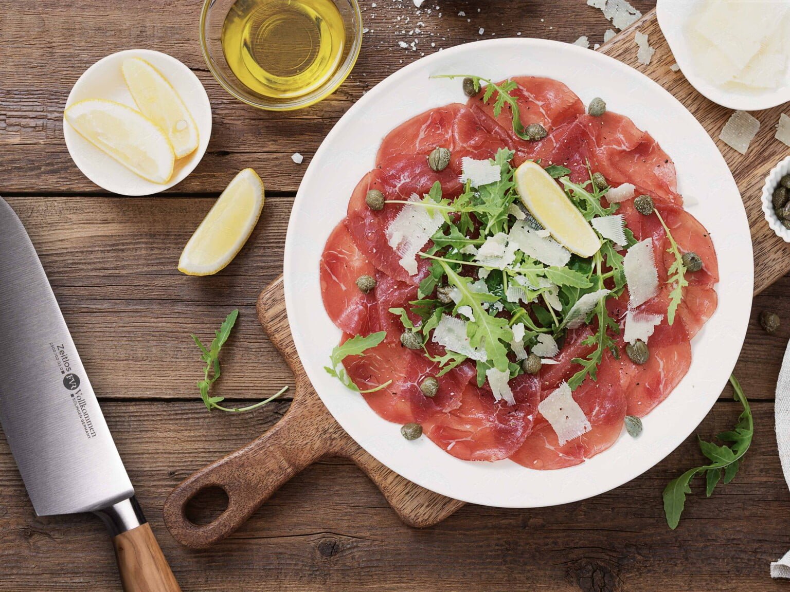 Bresaola with Rucola and Parmesan - Vollkommen FVR - Made in Germany