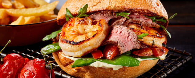 Surf and Turf Burger